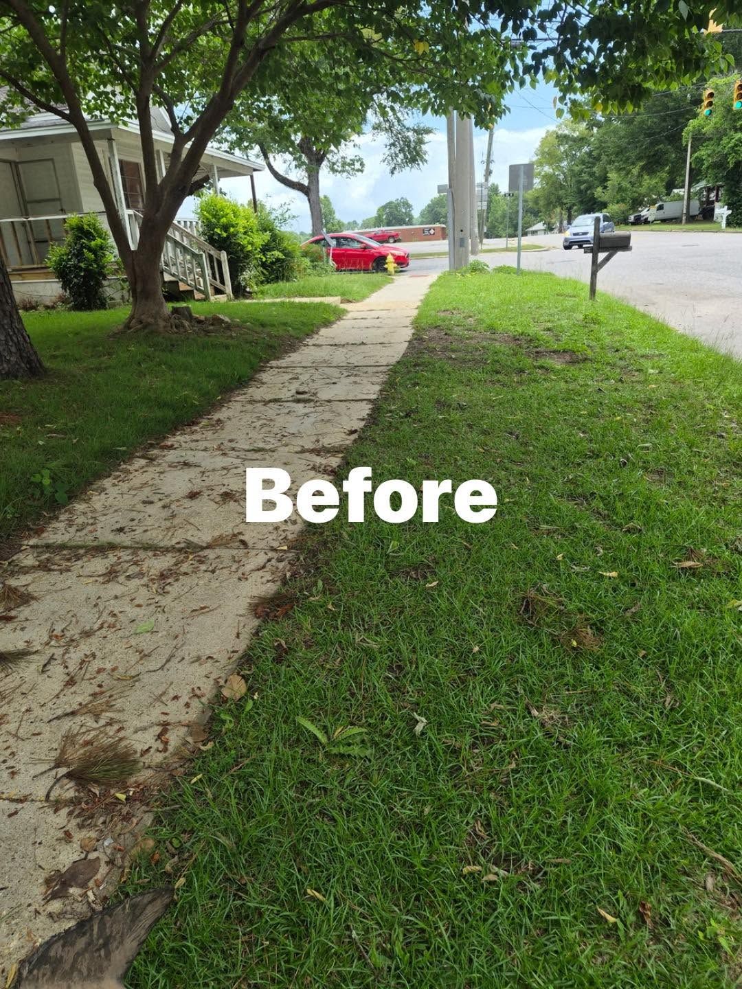 Before and after - before